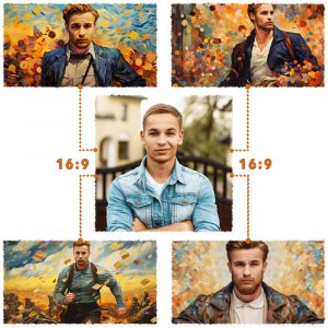 (10pcs) 4K Top-Qualität Gemälde von Ihrem Foto (für Druck, Social Media, Geschenk, Popularität erhöhen, Kreativität erhöhen)