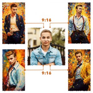 (10pcs) 4K Top-Qualität Gemälde von Ihrem Foto (für Druck, Social Media, Geschenk, Popularität erhöhen, Kreativität erhöhen)