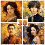 (30 ชิ้น) ภาพวาดคุณภาพสูงระดับ 4K จากภาพถ่ายของคุณ